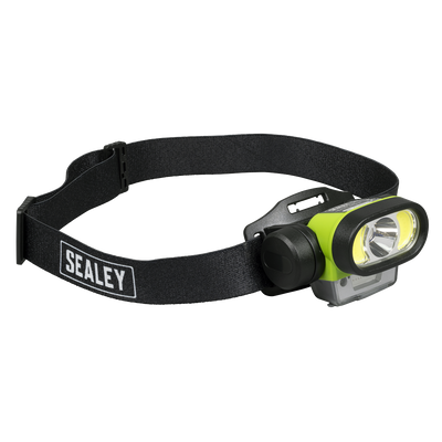 Sealey HT400LED Rechargeable Head Torch with Auto-Sensor 5W & 3W COB LED