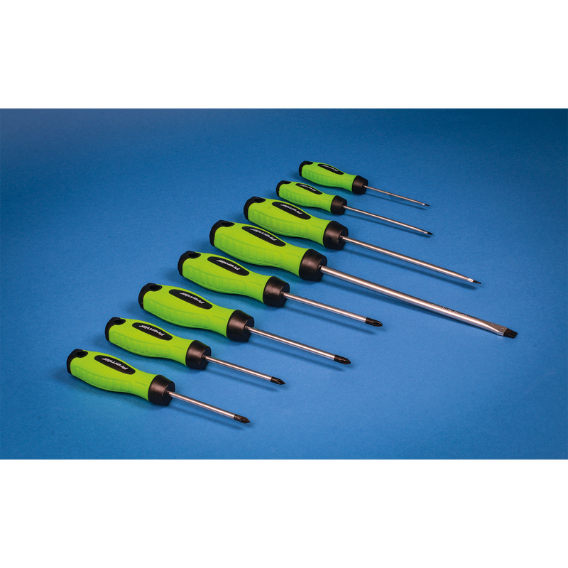 Sealey HV001 Premier Screwdriver Set 8pc - Hi-Vis Green - additional view 8