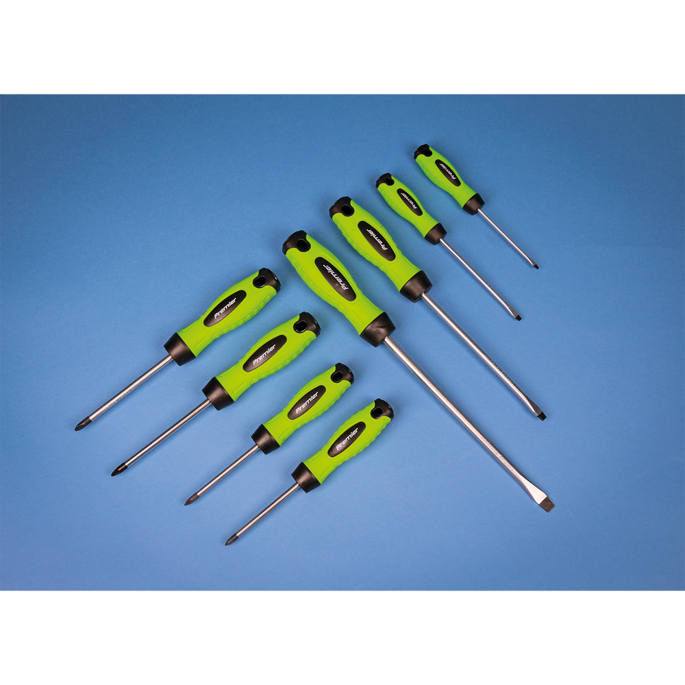Sealey HV001 Premier Screwdriver Set 8pc - Hi-Vis Green - additional view 7