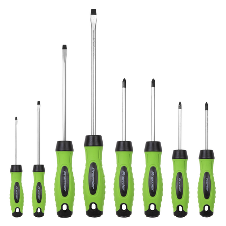 Sealey HV001 Premier Screwdriver Set 8pc - Hi-Vis Green - additional view 2