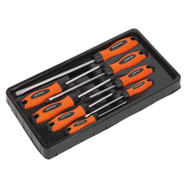 Sealey HV003 Premier Screwdriver Set 8pc - Hi-Vis Orange - additional view 3