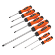 Sealey HV004 Premier Hammer-Thru Screwdriver Set 8pc - Hi-Vis Orange
