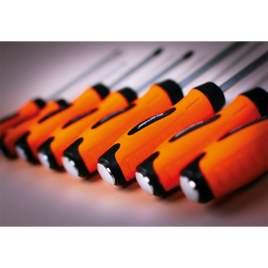 Sealey HV004 Premier Hammer-Thru Screwdriver Set 8pc - Hi-Vis Orange - additional view 6