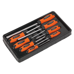 Sealey HV004 Premier Hammer-Thru Screwdriver Set 8pc - Hi-Vis Orange - additional view 4