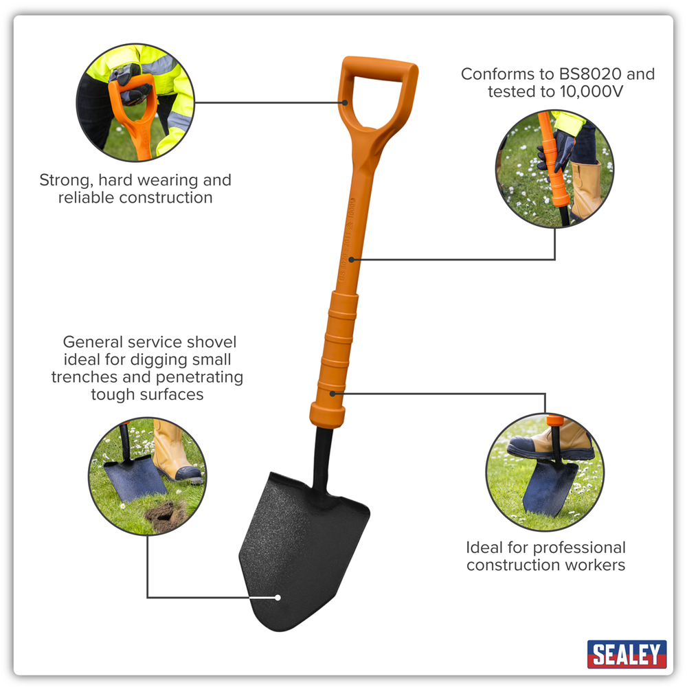 Sealey HVCT07 Insulated General Service Shovel - additional view 8