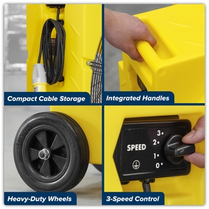 Sealey HVD36110VPM Premier 36" Industrial High Velocity Rotomould Drum Fan 3-Speed 110V - additional view 7