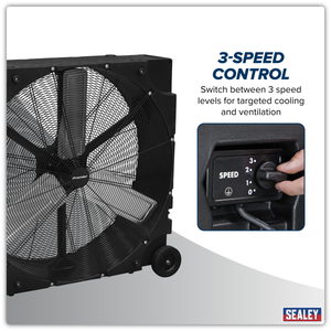 Sealey HVD36PM Premier 36" Industrial High Velocity Rotomould Drum Fan 3-Speed 230V - additional view 9