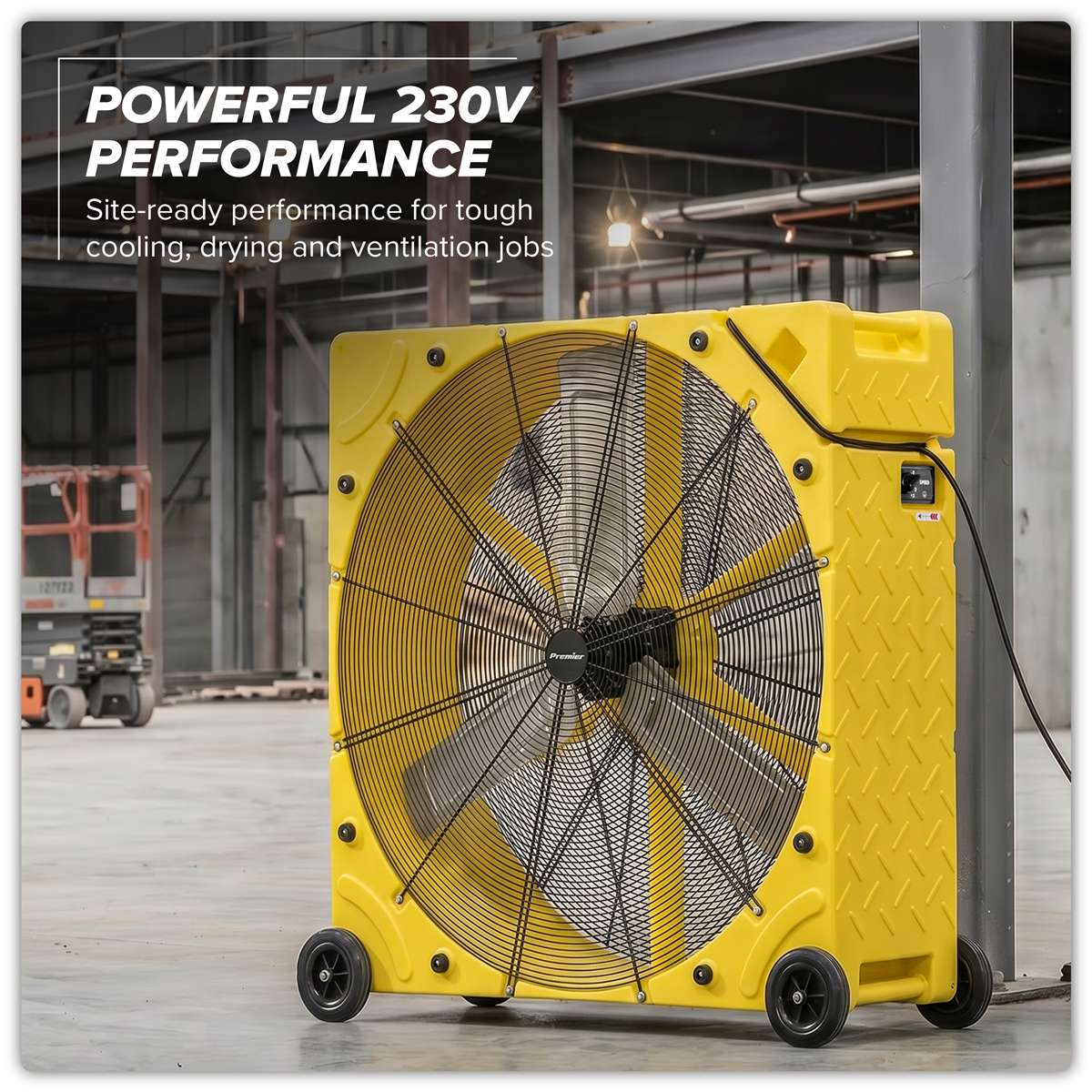 Sealey HVD42110VPM Premier 42" Industrial High Velocity Rotomould Drum Fan 3-Speed 110V - additional view 16