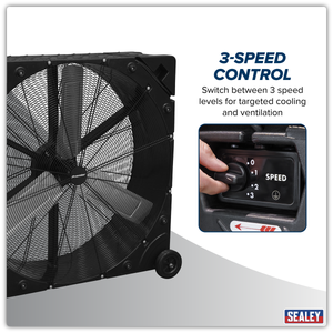 Sealey HVD42PM Premier 42" Industrial High Velocity Rotomould Drum Fan 3-Speed 230V - additional view 14