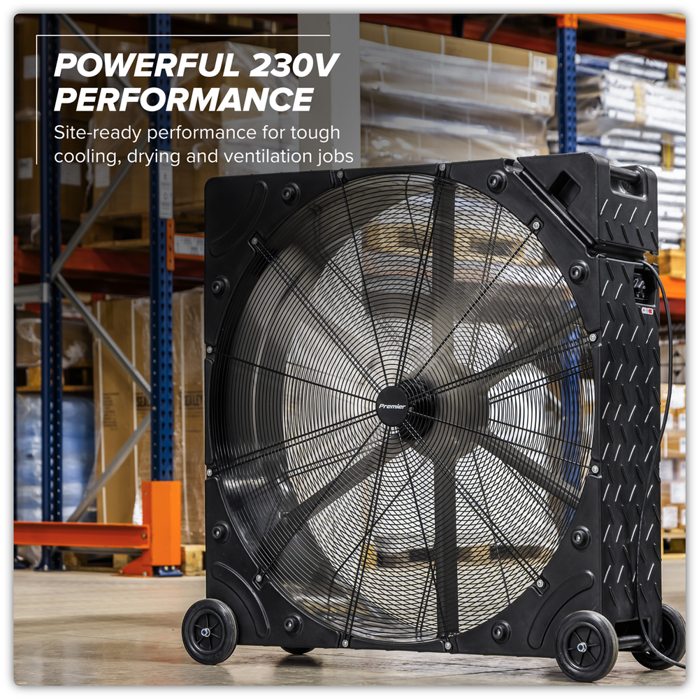 Sealey HVD42PM Premier 42" Industrial High Velocity Rotomould Drum Fan 3-Speed 230V - additional view 16