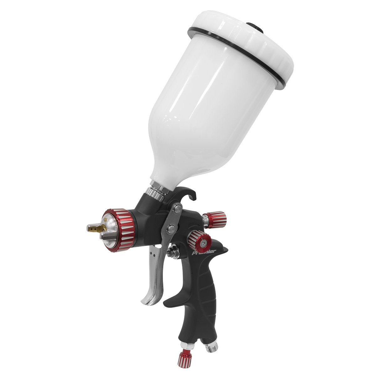 Sealey HVLP01 Premier Professional HVLP Gravity Feed Spray Gun 1.3mm Set-Up