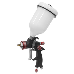 Sealey HVLP01 Premier Professional HVLP Gravity Feed Spray Gun 1.3mm Set-Up