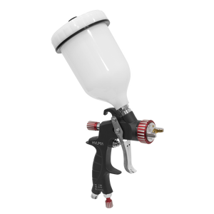 Sealey HVLP01 Premier Professional HVLP Gravity Feed Spray Gun 1.3mm Set-Up - additional view 9