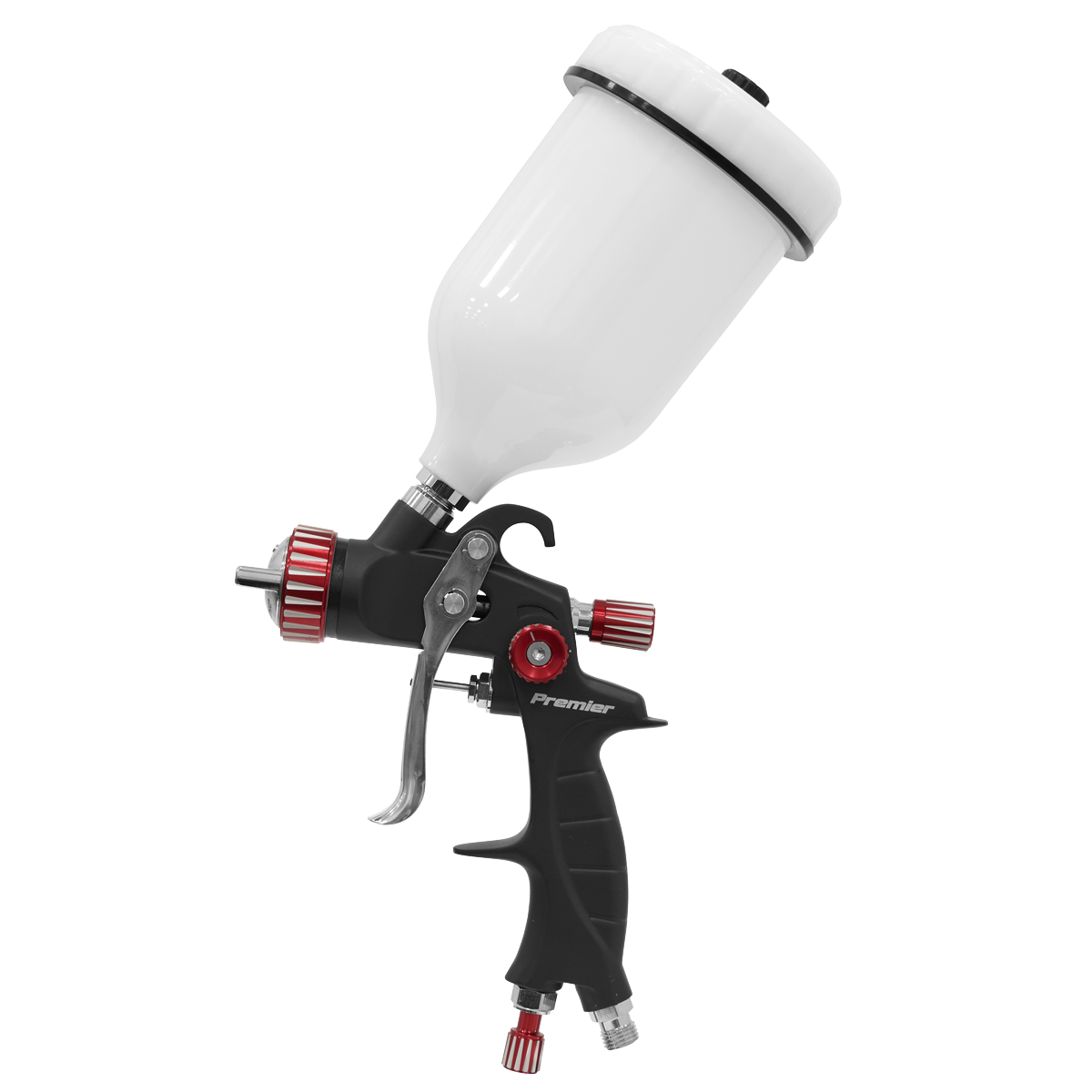 Sealey HVLP01 Premier Professional HVLP Gravity Feed Spray Gun 1.3mm Set-Up - additional view 2