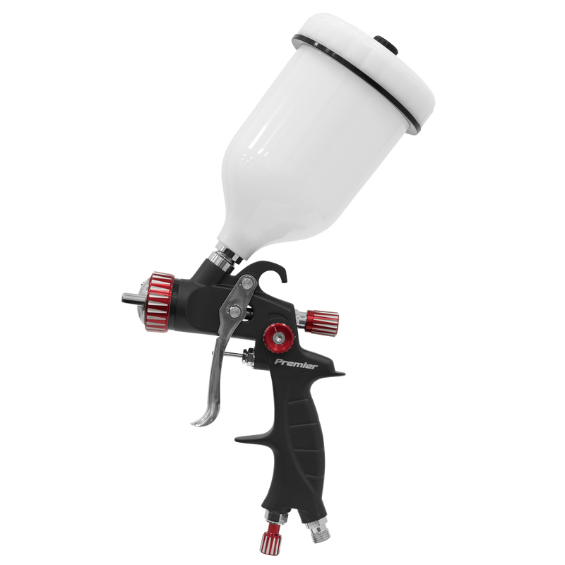 Sealey HVLP01 Premier Professional HVLP Gravity Feed Spray Gun 1.3mm Set-Up - additional view 2