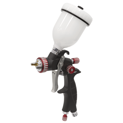 Sealey HVLP04 Premier Professional HVLP Gravity Feed Touch-Up Spray Gun 1mm Set-Up
