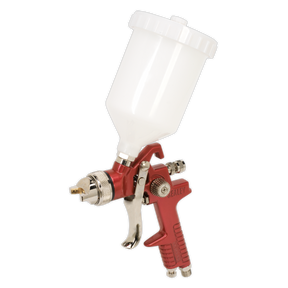 Sealey HVLP741 Workshop Series HVLP Gravity Feed Spray Gun 1.3mm Set-Up
