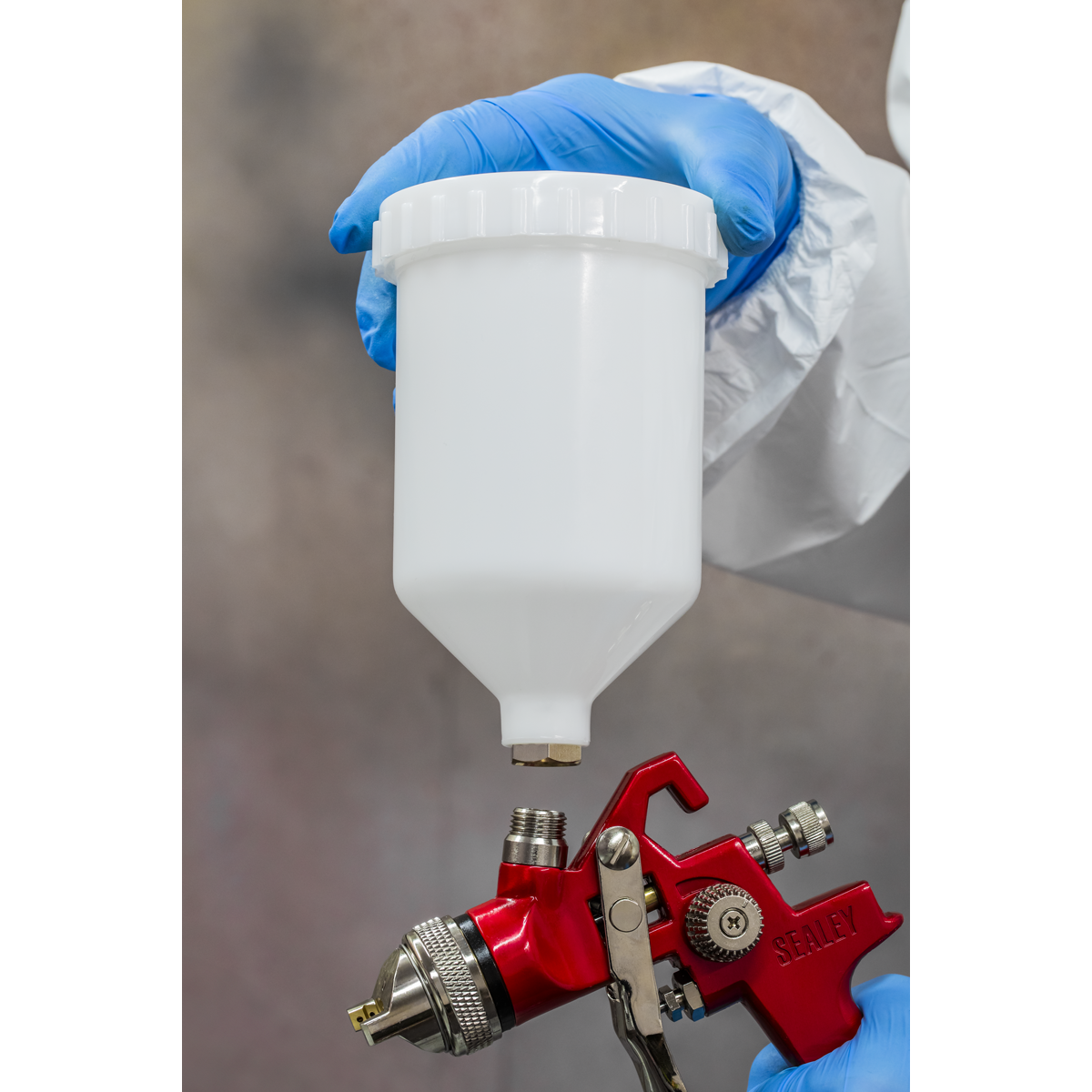 Sealey HVLP741 Workshop Series HVLP Gravity Feed Spray Gun 1.3mm Set-Up - additional view 5