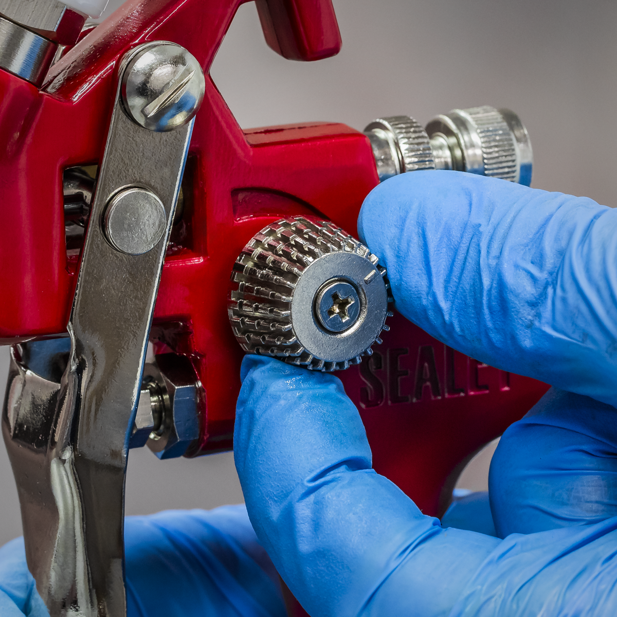 Sealey HVLP741 Workshop Series HVLP Gravity Feed Spray Gun 1.3mm Set-Up - additional view 7