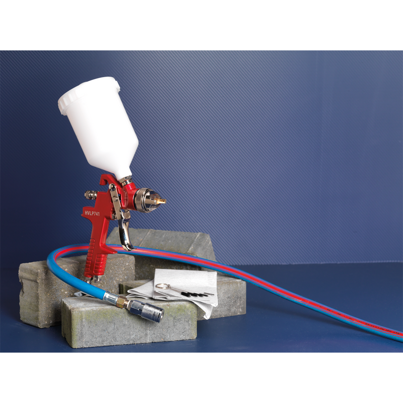Sealey HVLP741 Workshop Series HVLP Gravity Feed Spray Gun 1.3mm Set-Up - additional view 4