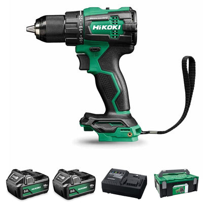 HiKOKI DV18DEJFZ 18V Combi Drill 2 x 5.0Ah Li-Ion