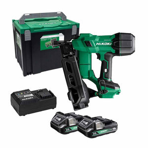 Hikoki 18V Coil Nailer 2.0Ah batteries and charger - NV1845DAJXZ