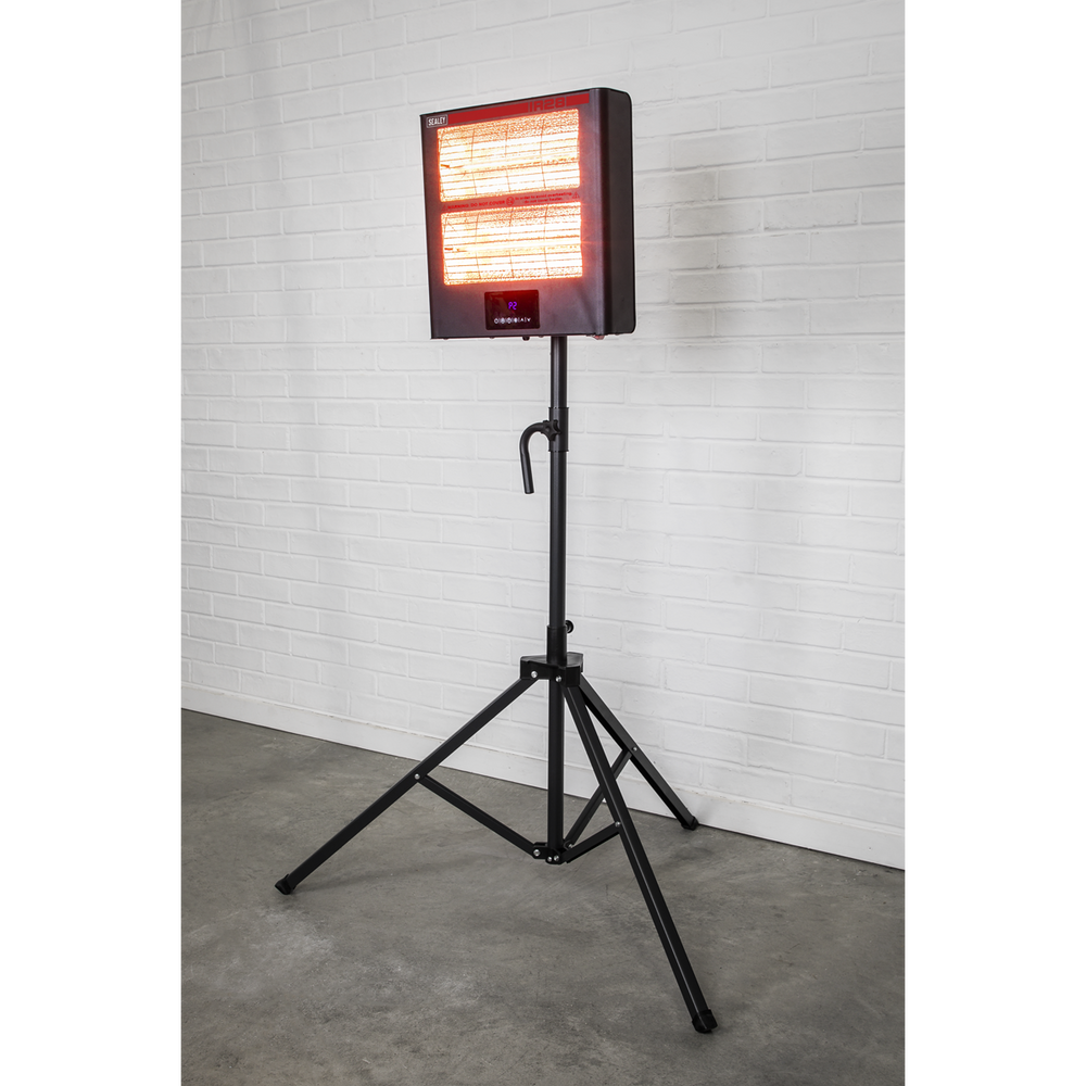 Sealey IR28CT Infrared Quartz Heater with Tripod Stand 1.4/2.8kW/230V - additional view 8