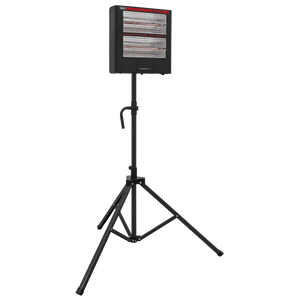Sealey IR28CT Infrared Quartz Heater with Tripod Stand 1.4/2.8kW/230V