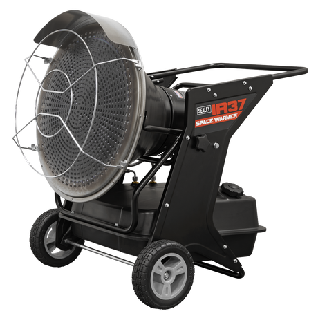 Sealey IR37 Space Warmer® Infrared Kerosene/Diesel Heater with Wheels 136,000Btu/hr
