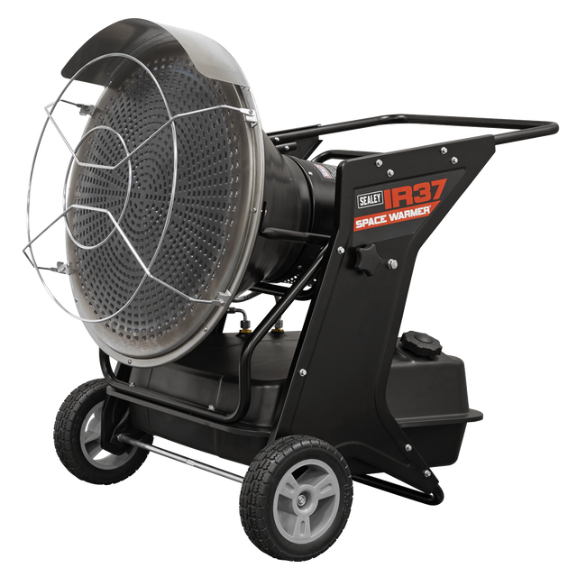 Sealey IR37 Space Warmer® Infrared Kerosene/Diesel Heater with Wheels 136,000Btu/hr