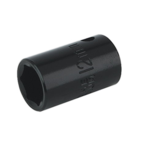 Sealey IS3812 Premier Impact Socket 3/8"Sq Drive 12mm