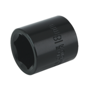 Sealey IS3818 Premier Impact Socket 3/8"Sq Drive 18mm
