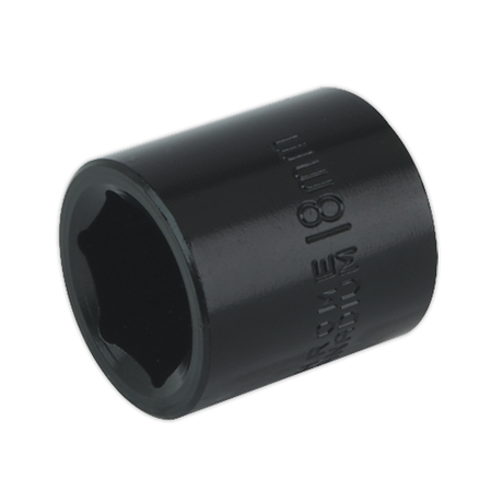 Sealey IS3818 Premier Impact Socket 3/8"Sq Drive 18mm