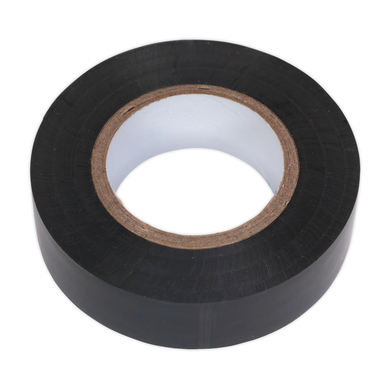 Sealey ITBLK10 PVC Insulating Tape 19mm x 20m, Black - Pack of 10 - additional view 2