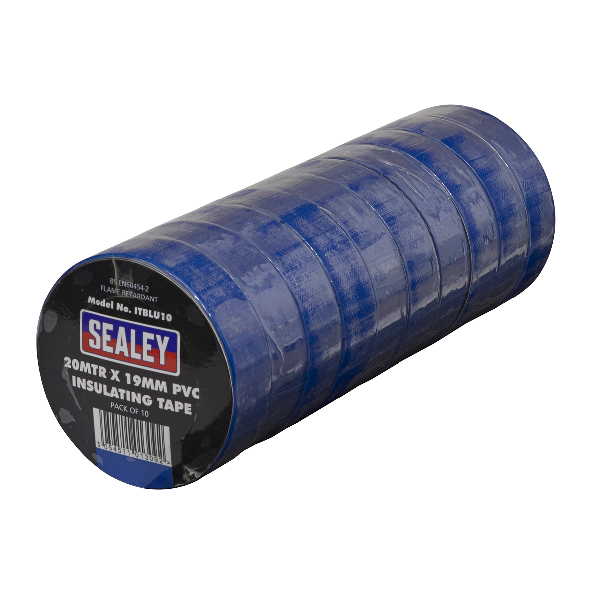 Sealey ITBLU10 PVC Insulating Tape 19mm x 20m, Blue - Pack of 10 - additional view 2