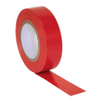 Sealey ITRED10 PVC Insulating Tape 19mm x 20m, Red - Pack of 10