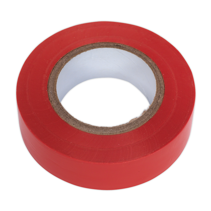 Sealey ITRED10 PVC Insulating Tape 19mm x 20m, Red - Pack of 10 - additional view 3