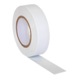 Sealey ITWHT10 PVC Insulating Tape 19mm x 20m, White - Pack of 10