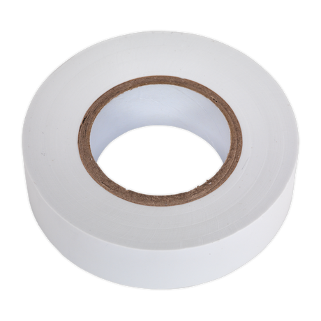 Sealey ITWHT10 PVC Insulating Tape 19mm x 20m, White - Pack of 10 - additional view 2