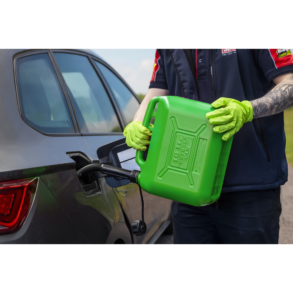 Sealey JC10PG Fuel Can 10L - Green - additional view 5