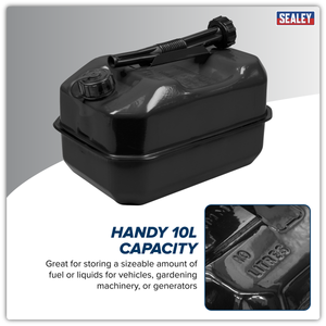 Sealey JC10RB Jerry Can 10L - Black - additional view 4