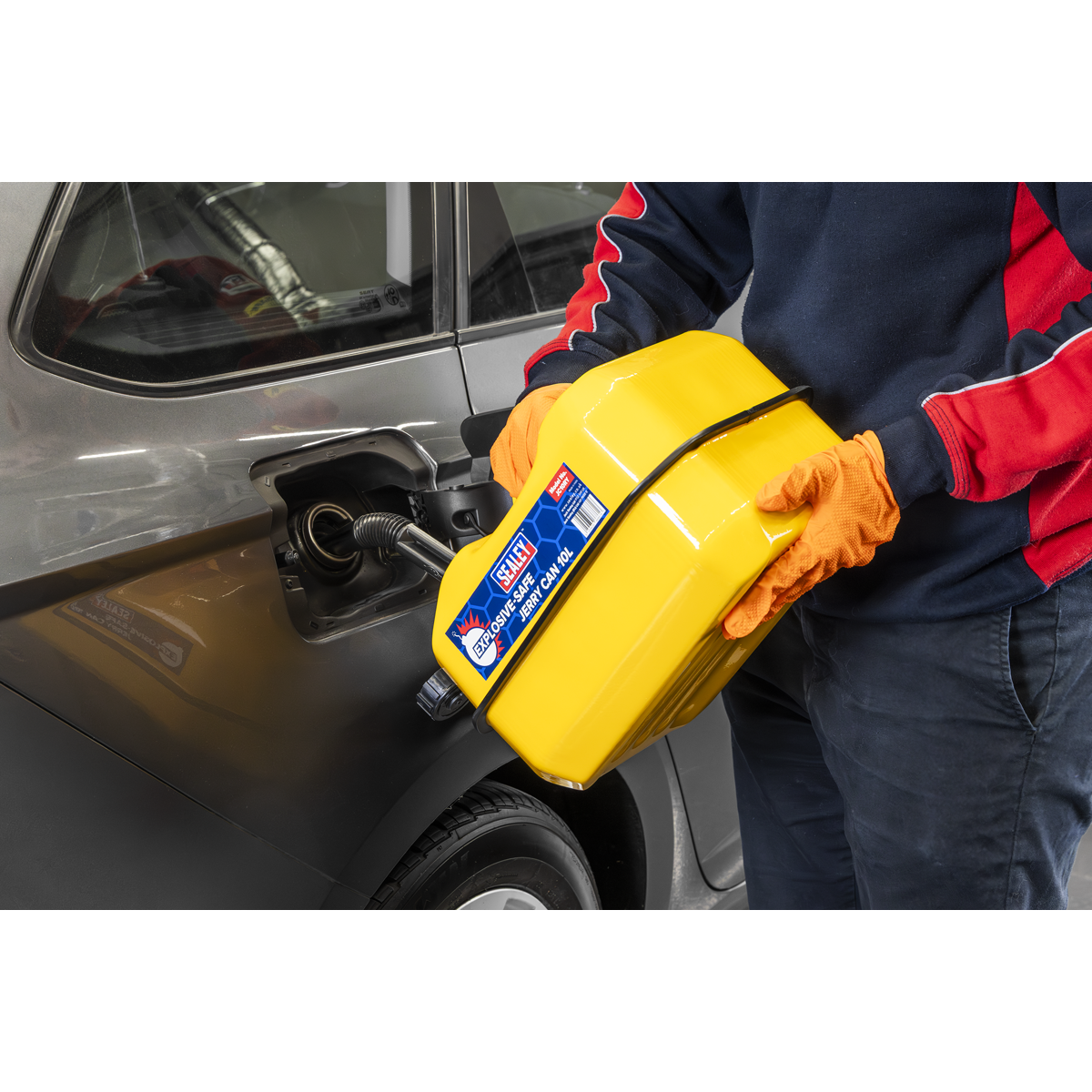 Sealey JC10RY Explosive-Safe Jerry Can 10L - Yellow - additional view 8