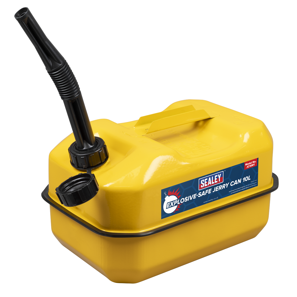 Sealey JC10RY Explosive-Safe Jerry Can 10L - Yellow - additional view 3