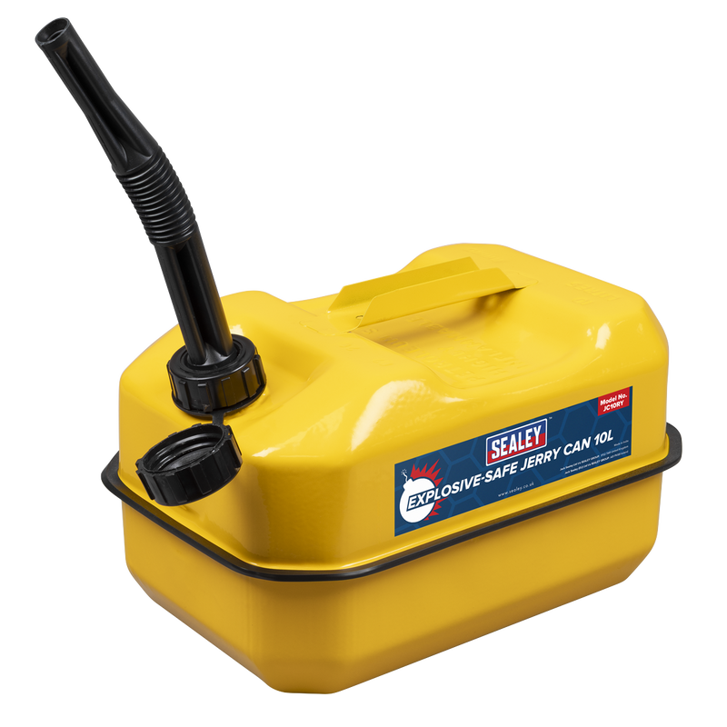 Sealey JC10RY Explosive-Safe Jerry Can 10L - Yellow - additional view 3