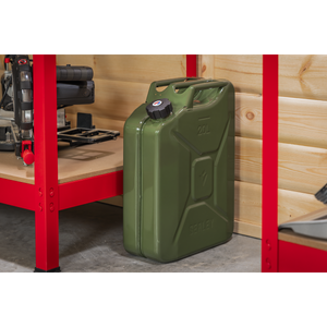 Sealey JC20SCG Screw Cap Metal Jerry Can 20L - Green - additional view 6