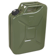 Sealey JC20SCG Screw Cap Metal Jerry Can 20L - Green