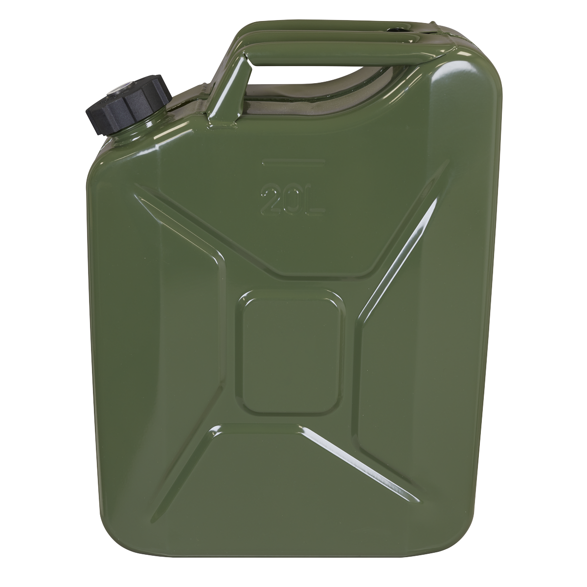 Sealey JC20SCG Screw Cap Metal Jerry Can 20L - Green - additional view 2