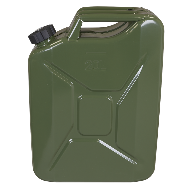 Sealey JC20SCG Screw Cap Metal Jerry Can 20L - Green - additional view 2