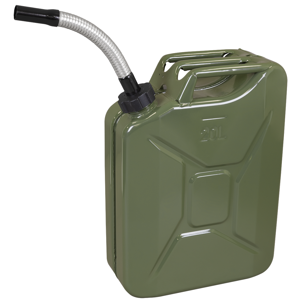 Sealey JC20SCG Screw Cap Metal Jerry Can 20L - Green - additional view 3