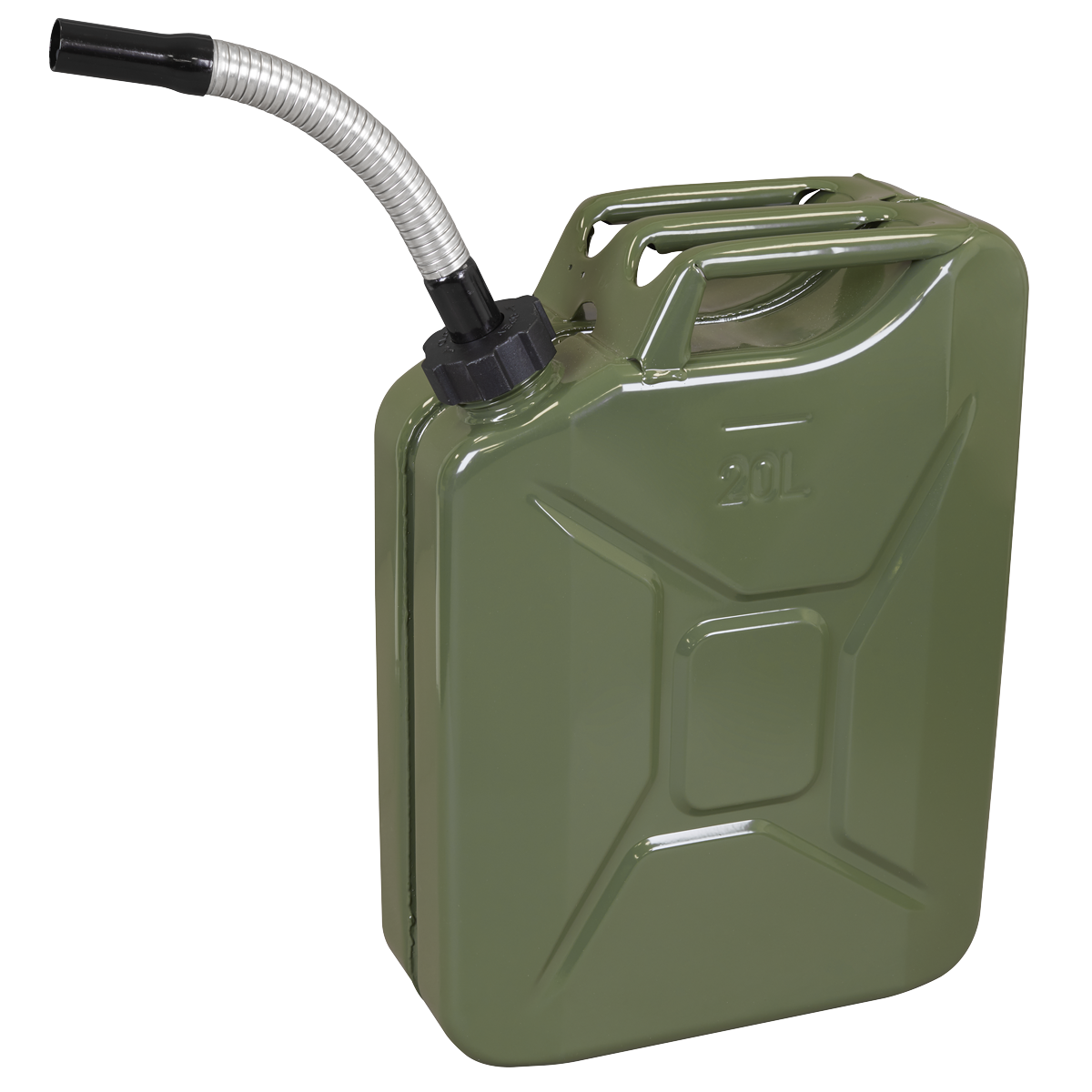 Sealey JC20SCG Screw Cap Metal Jerry Can 20L - Green - additional view 3